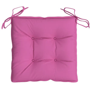 Cuscini per Sedia 2pz Rosa 40x40x7 cm Tessuto 361501