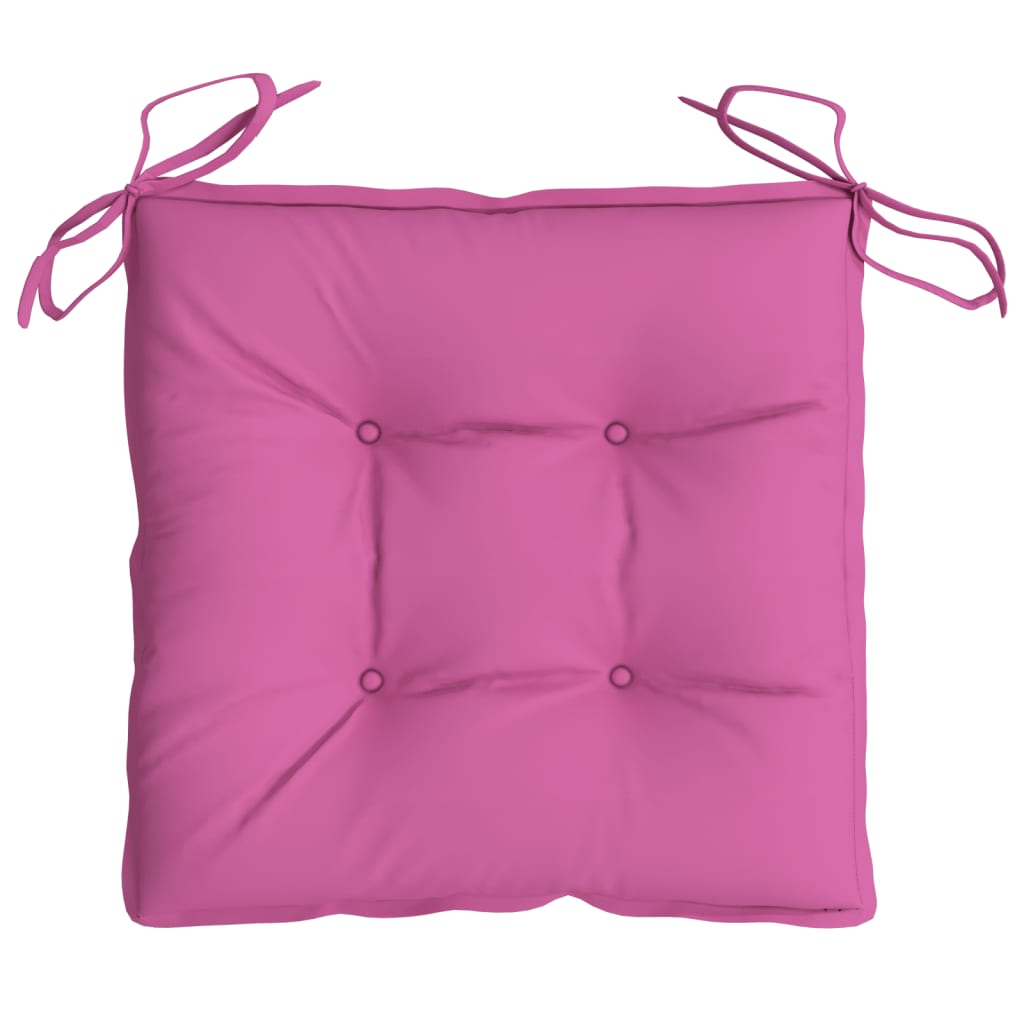 Cuscini per Sedia 4pz Rosa 40x40x7 cm Tessuto 361502