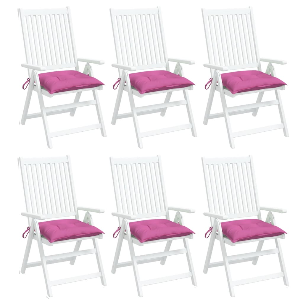 Cuscini per Sedia 6 pz Rosa 40x40x7 cm in Tessutocod mxl 70439