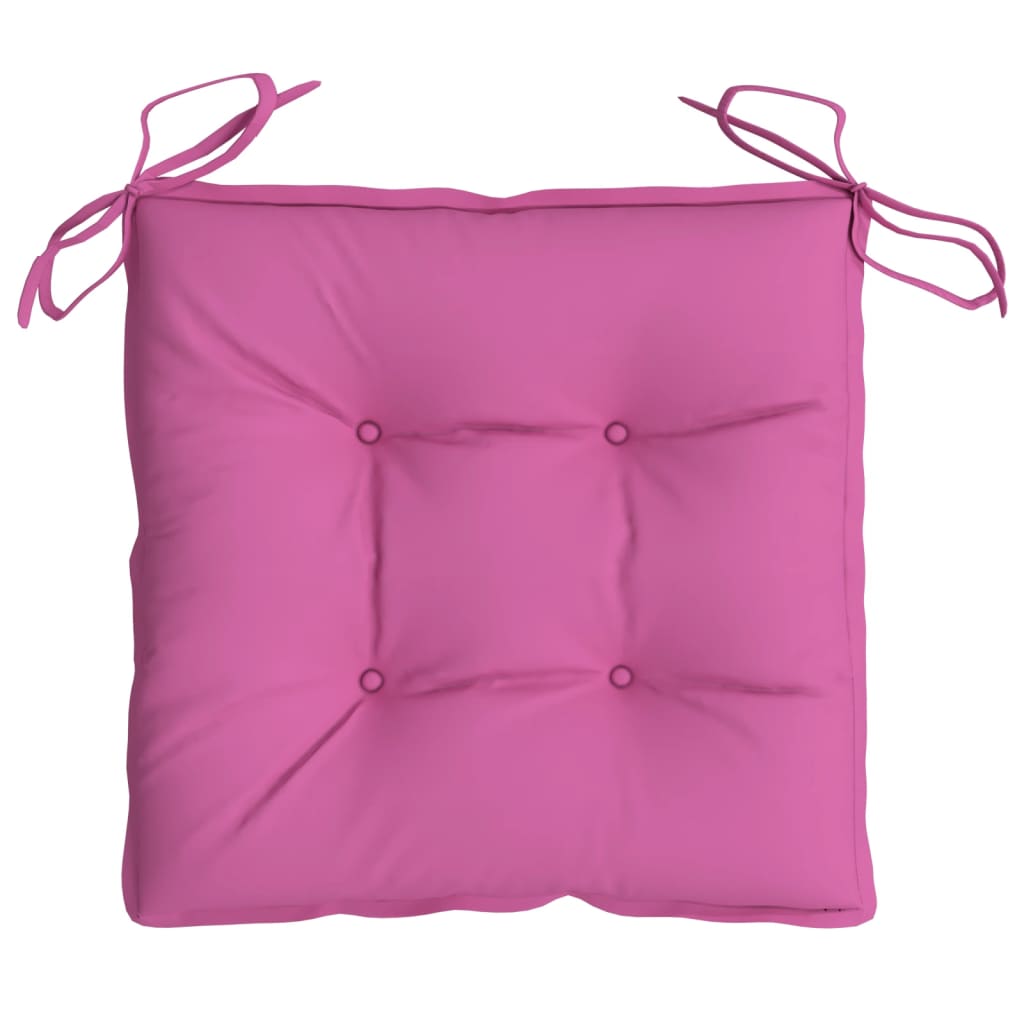 Cuscini per Sedia 6 pz Rosa 40x40x7 cm in Tessuto 361503