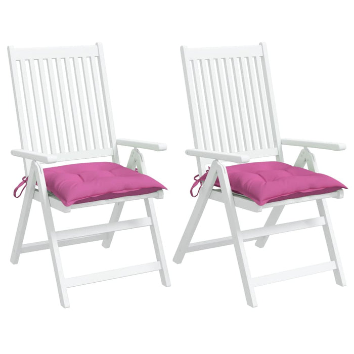 Cuscini per Sedia 2 pz Rosa 50x50x7 cm in Tessuto Oxfordcod mxl 119581