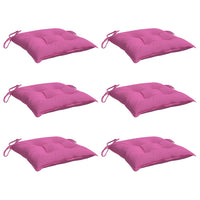 Cuscini per Sedia 6 pz Rosa 50x50x7 cm in Tessuto Oxford 361560