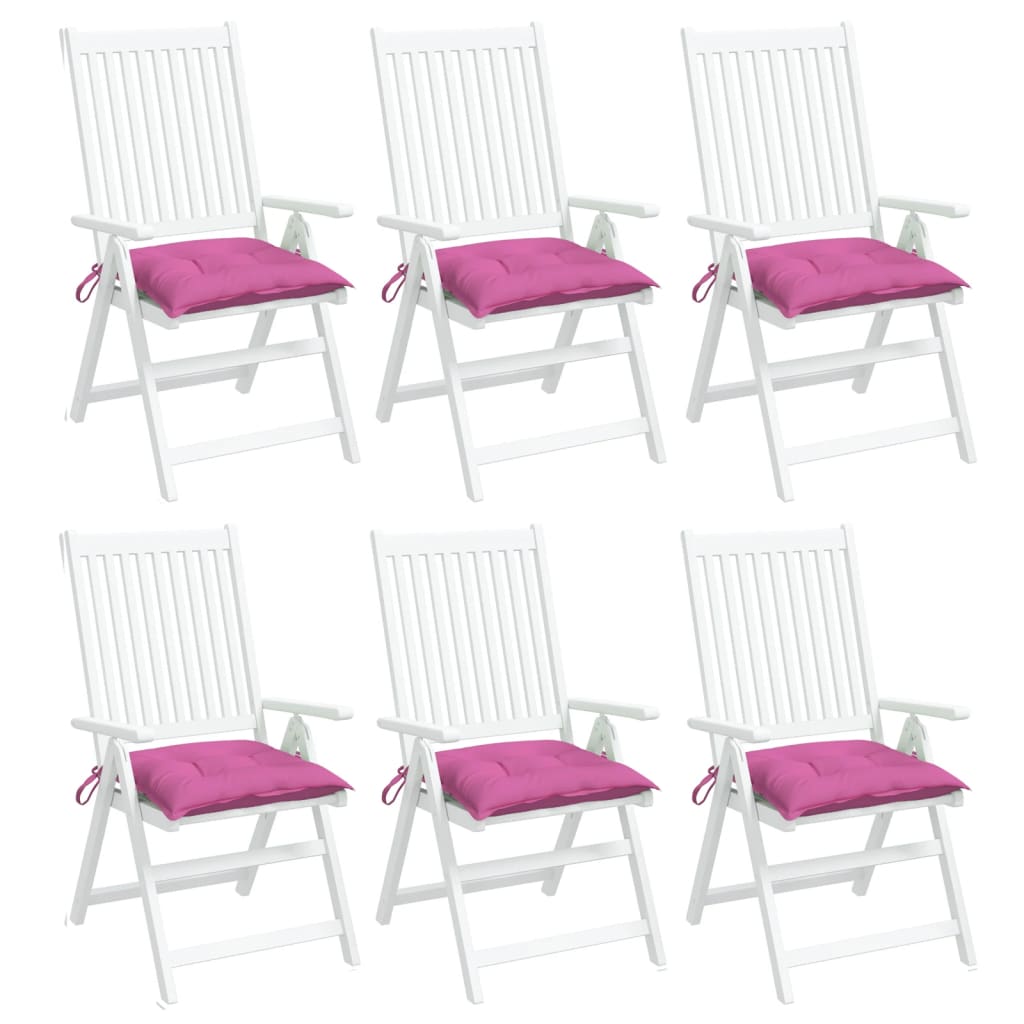 Cuscini per Sedia 6 pz Rosa 50x50x7 cm in Tessuto Oxfordcod mxl 71642