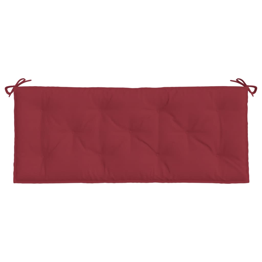 Cuscino per Panca Rosso Vino 120x50x7 cm in Tessuto Oxford 361592