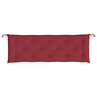 Cuscino per Panca Rosso Vino 150x50x7 cm in Tessuto Oxford 361611