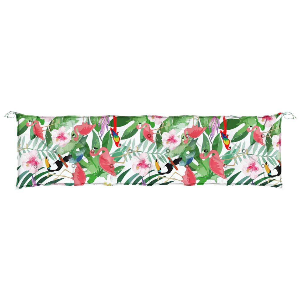 Cuscino per Panca da Giardino Multicolore 200x50x7cm in Tessuto 361654