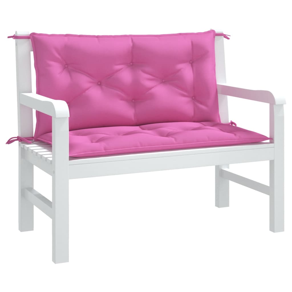 Cuscini per Panca da Giardino 2 pz Rosa 100x50x7 cm in Tessutocod mxl 118300