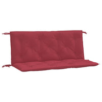 Cuscini per Panca 2 pz Rosso Vino 120x50x7 cm in Tessuto Oxford 361687