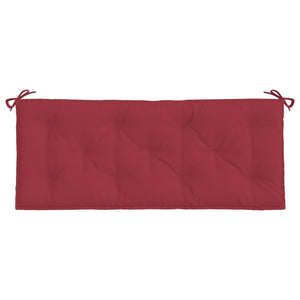 Cuscini per Panca 2 pz Rosso Vino 120x50x7 cm in Tessuto Oxford 361687