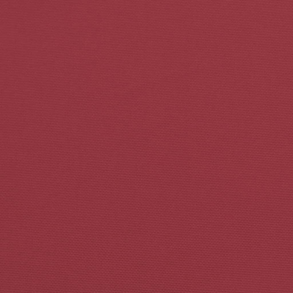 Cuscini per Panca 2 pz Rosso Vino 120x50x7 cm in Tessuto Oxford 361687