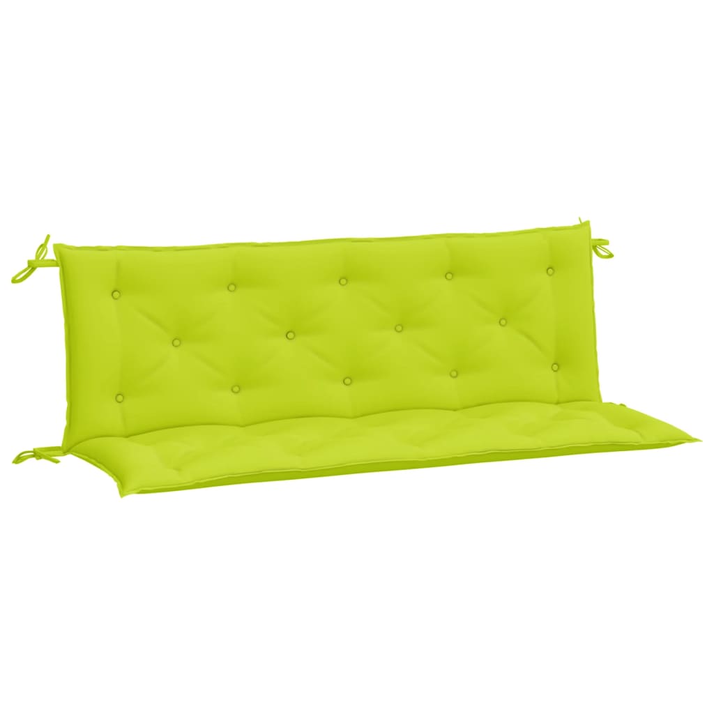 Cuscini per Panca 2 pz Verde Intenso 150x50x7 cm Tessuto Oxford 361708