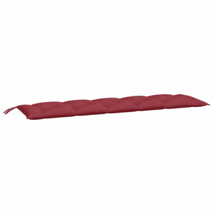 Cuscini per Panca 2 pz Rosso Vino 180x50x7 cm in Tessuto Oxford 361725