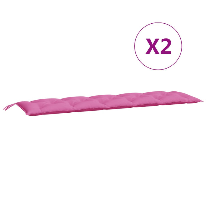 Cuscini per Panca 2 pz Rosa in Tessuto Oxfordcod mxl 119597