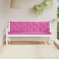 Cuscini per Panca 2 pz Rosa in Tessuto Oxfordcod mxl 119597