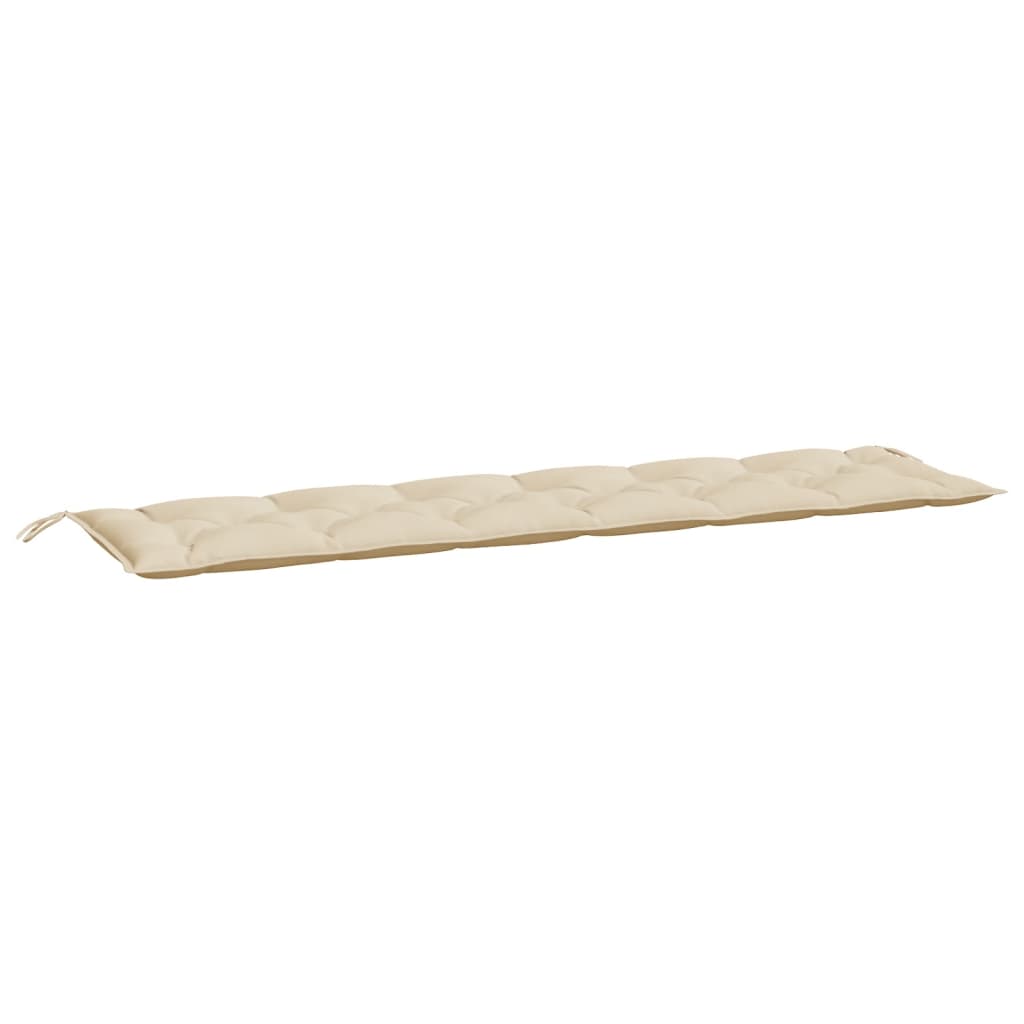 Cuscini Panca da Giardino 2pz Beige 200x50x7cm Tessuto Oxford 361738