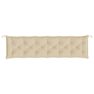 Cuscini Panca da Giardino 2pz Beige 200x50x7cm Tessuto Oxford 361738