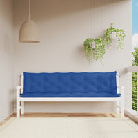 Cuscini per Panca 2 pz Blu 200x50x7 cm in Tessuto Oxford 361745