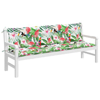 Cuscini Panca da Giardino 2pz Multicolore 200x50x7cm in Tessutocod mxl 70362