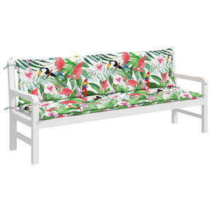 Cuscini Panca da Giardino 2pz Multicolore 200x50x7cm in Tessutocod mxl 70362