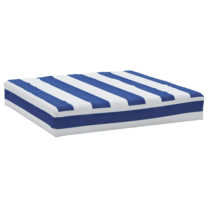 Cuscini per Pallet 2 pz Strisce Blu e Bianche Tessuto Oxford 361766