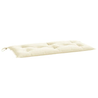 Cuscino per Panca Bianco Crema 110x50x7 cm in Tessuto Oxford 361813