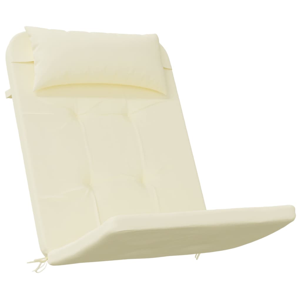 Cuscini per Sedia Adirondack 2 pz Crema in Tessuto Oxfordcod mxl 94318