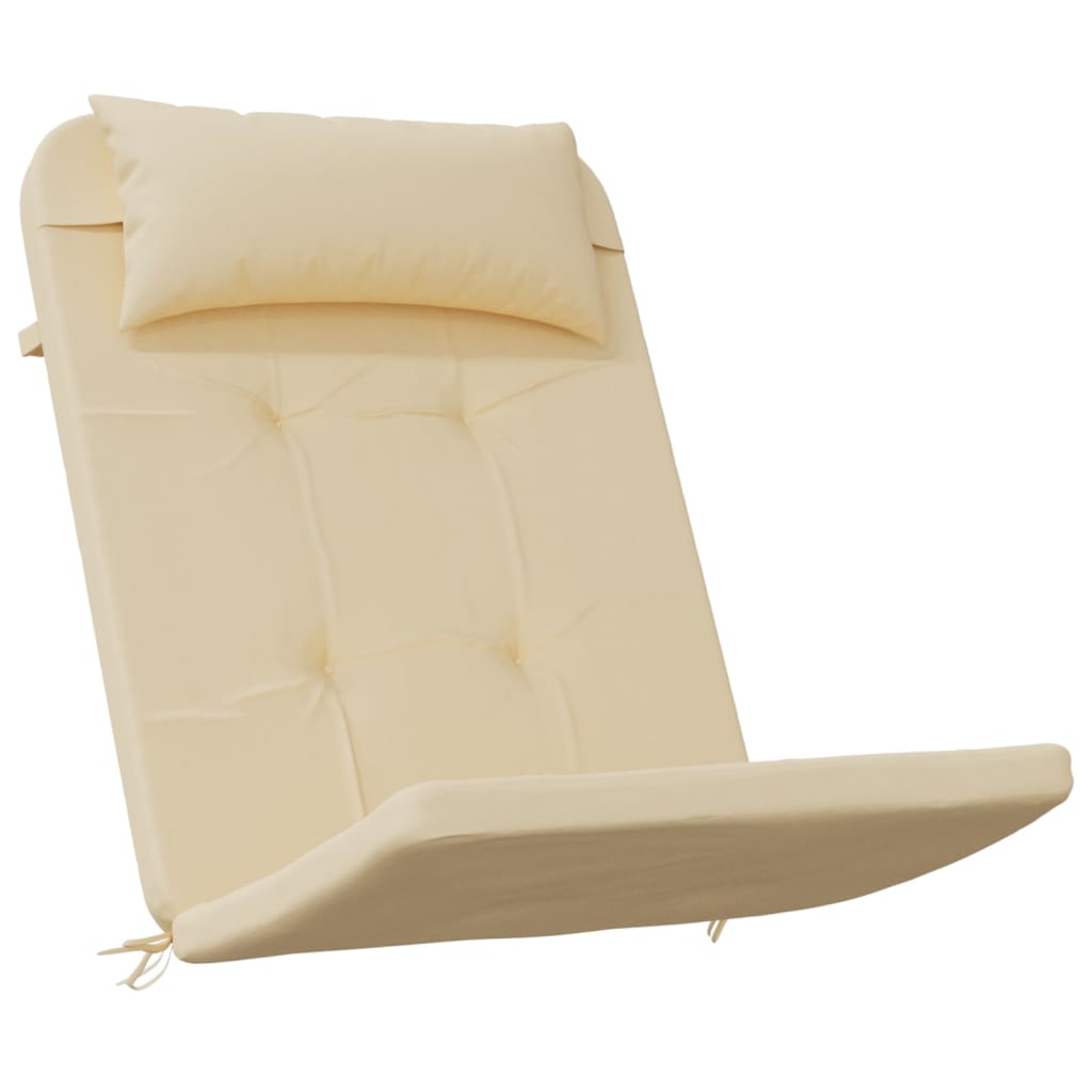 Cuscini per Sedia Adirondack 2 pz Beige in Tessuto Oxford 361833