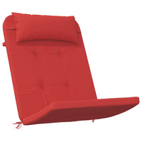 Cuscini per Sedia Adirondack 2 pz Rosso in Tessuto Oxford 361836