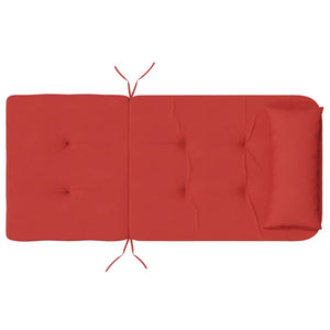 Cuscini per Sedia Adirondack 2 pz Rosso in Tessuto Oxford 361836