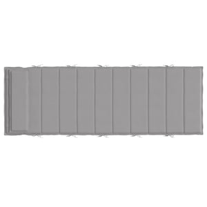 Cuscino per Lettino Grigio 180x60x3 cm in Tessuto Oxford 361853