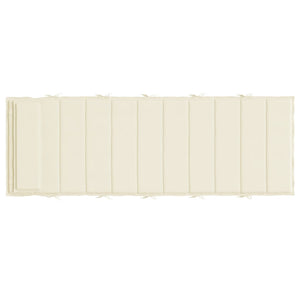 Cuscino per Lettino Crema 180x60x3 cm in Tessuto Oxford 361854