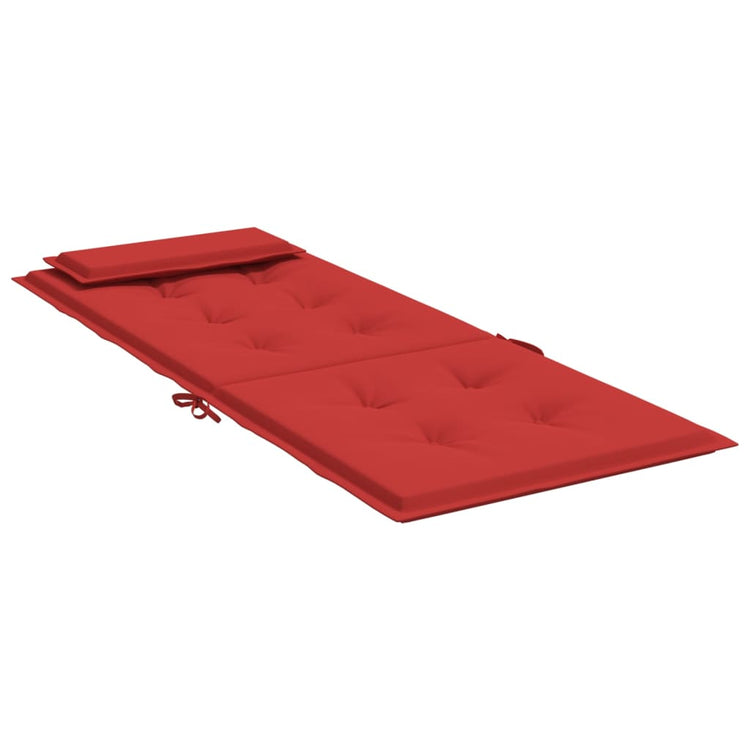 Cuscini per Sedia con Schienale Alto 2 pz Rosso Tessuto Oxford 361892