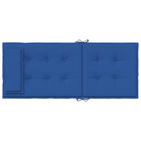 Cuscini Sedia con Schienale Alto 6 pz Blu Reale Tessuto Oxford 361906