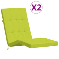 Cuscini per Sedia a Sdraio 2 pz Verde Chiaro in Tessuto Oxfordcod mxl 70387