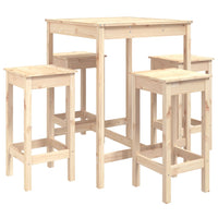 Set Bar da Giardino 5 pz in Legno Massello di Pino 3154730