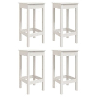 Set Bar da Giardino 5 pz Bianco in Legno Massello di Pino 3154731