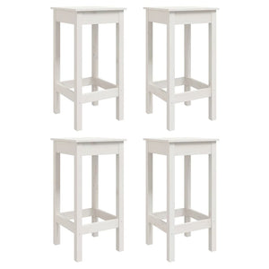 Set Bar da Giardino 5 pz Bianco in Legno Massello di Pino 3154731