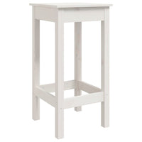 Set Bar da Giardino 5 pz Bianco in Legno Massello di Pino 3154731