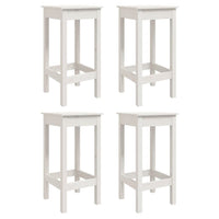 Set Bar da Giardino 5 pz Bianco in Legno Massello di Pino 3154746