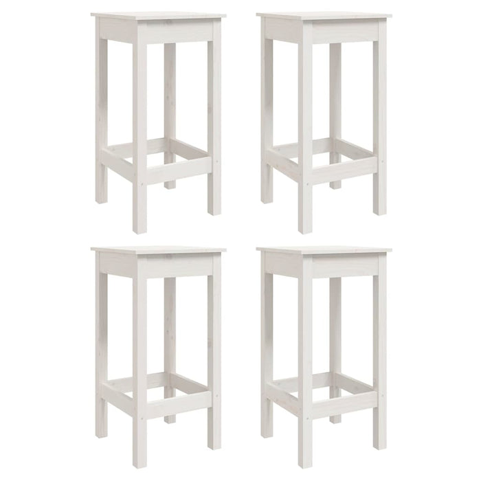 Set Bar da Giardino 5 pz Bianco in Legno Massello di Pino 3154746