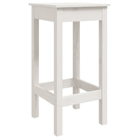 Set Bar da Giardino 5 pz Bianco in Legno Massello di Pino 3154746