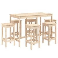 Set Bar da Giardino 7 pz in Legno Massello di Pino 3154755