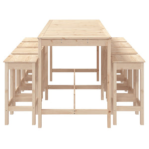 Set Bar da Giardino 9 pz in Legno Massello di Pino 3154765