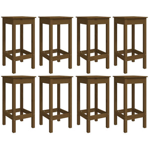 Set Bar da Giardino 9 pz Miele in Legno Massello di Pino 3154768