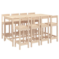 Set Bar da Giardino 9 pz in Legno Massello di Pino 3154770