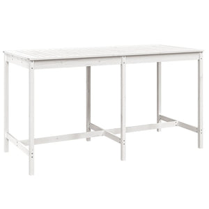 Set Bar da Giardino 9 pz Bianco in Legno Massello di Pino 3154771