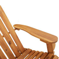 Sedia Adirondack Giardino con Poggiapiedi Legno Massello Acacia 360034