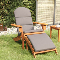 Sedia Adirondack Giardino con Poggiapiedi Legno Massello Acacia 360034