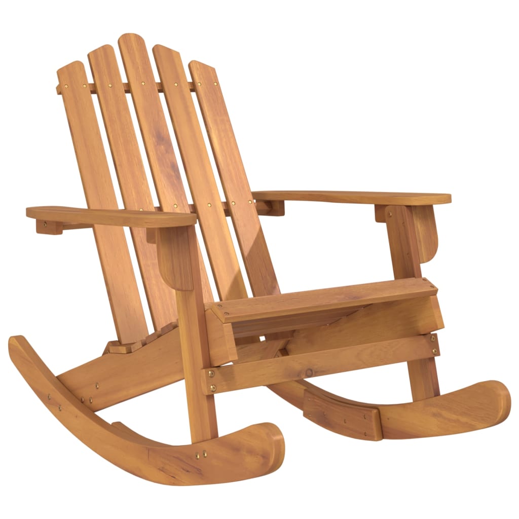 Sedia a Dondolo Adirondack in Legno Massello di Acacia 360035