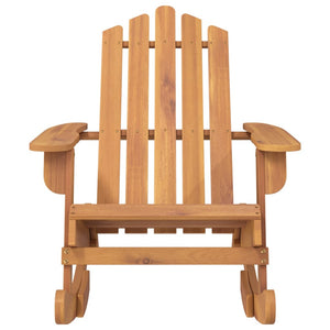 Sedia a Dondolo Adirondack in Legno Massello di Acacia 360035